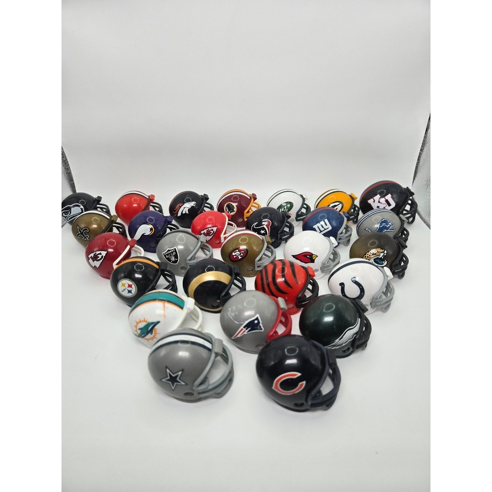 Riddell NFL Mini Helmets Lot x27 Assorted Teams Football Display Collection‎